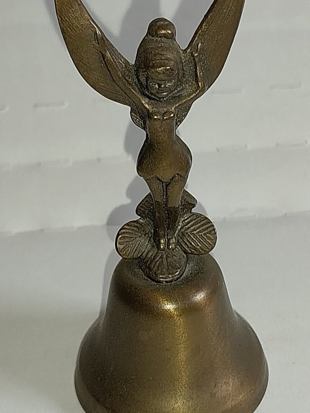 Vintage 1960s Walt Disney Tinkerbell Brass Miniature Figurine Bell